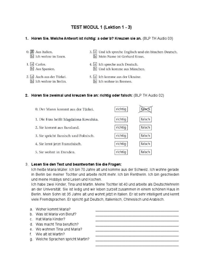 Test Modul 1 | PDF