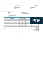 Hotel Invoice Template