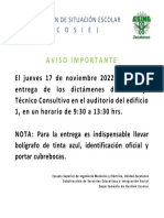 Aviso Entrega Dictamenes