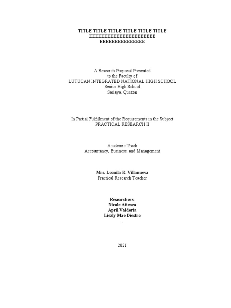 Chapter 1 Template | PDF