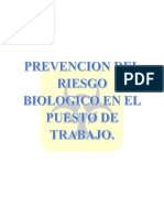 Prevencion Del Riesgo Biologico en El Puesto de Trabajo