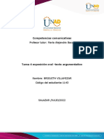 Anexo 1 - Formato 2 Tarea 4 Expossicion Oral - Texto Argumentativo Brigith Villamizar