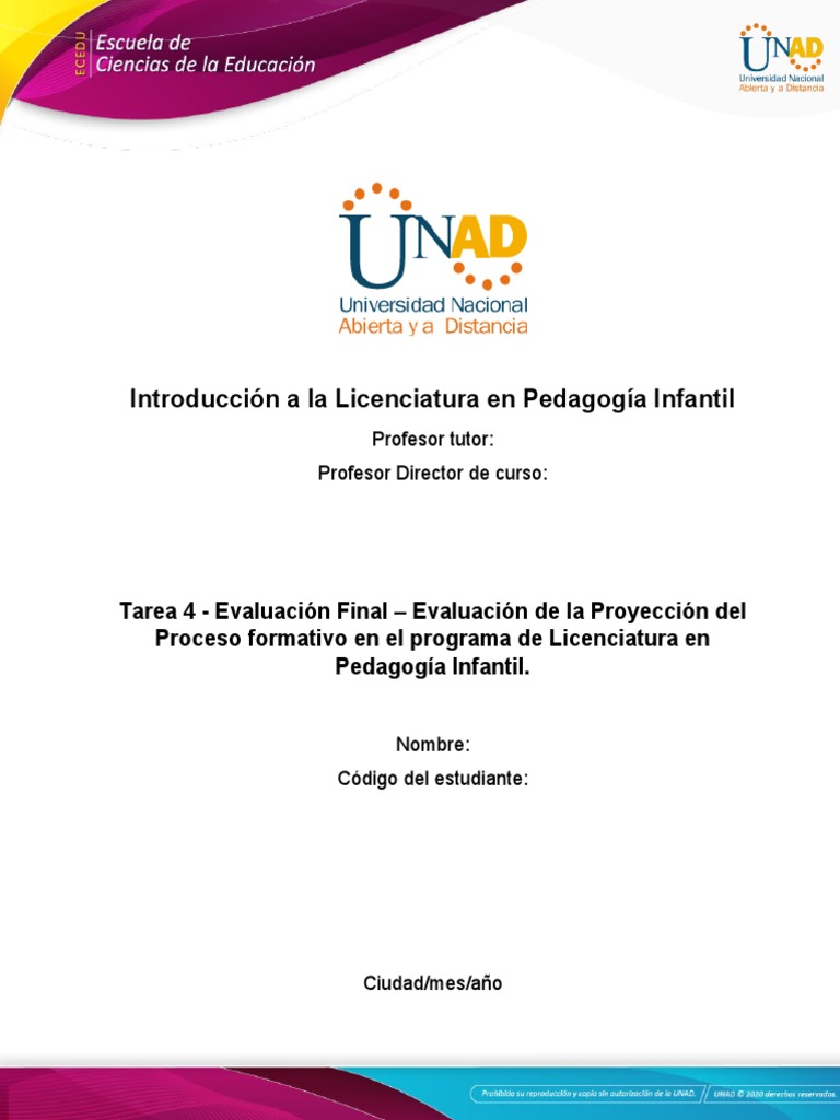 Proyección de Matrícula en Pedagogía Infantil | PDF | Plan de estudios ...