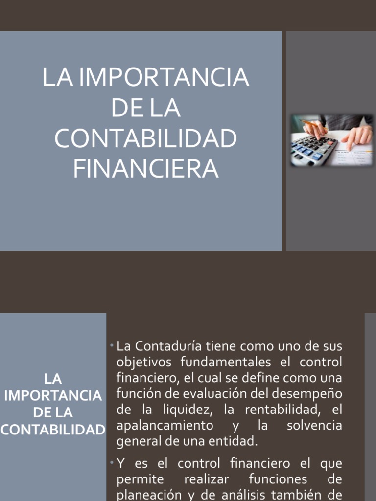Importancia de la Contabilidad Financiera | PDF | Contabilidad | Business