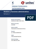 TAREA 1 Los Modelos y Funciones Administrativas