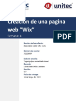 TAREA 4. Creación de Una Pagina Web Wix