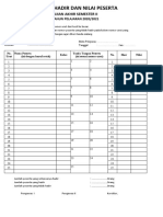 DAFTAR HADIR DAN NILAI