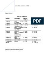 Plan de Inversion