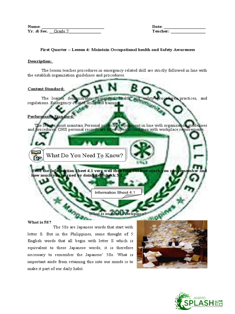 Occupational Health & Safety Awareness | PDF | Occupational Safety And ...