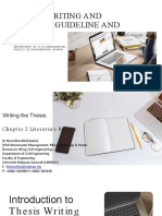 Thesis Writing General Guidelines and Tips - FYP1