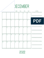 Black White Monthly Simple November 2022 Wall Calendar
