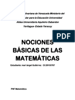 Nosiones Basicas de La Matematica