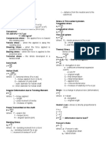 Strength of Materials Handout