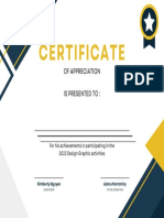 Green White Modern Square Ceremony Award Certificate 2