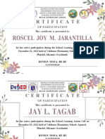 Lac October 28 Certificate