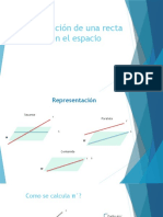 Proyección de Una Recta en El Espacio