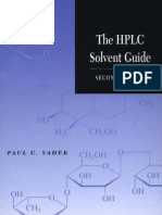 The HPLC Solvent Guide 2nd Edition - Paul C. Sadek