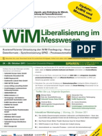 3. Jahresforum WiM - Liberalisierung Im Messwesen