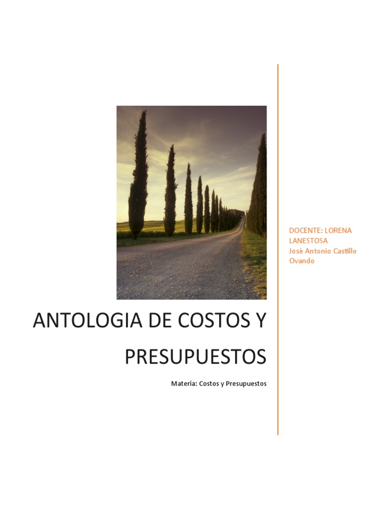 Guía Completa de Costos y Presupuestos | PDF | Presupuesto | Costo