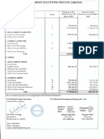 ADVANCED DEVELOPMENT SOLUTIONS PRIVATE LIMITED BALANCE SHEET AND PROFIT & LOSS