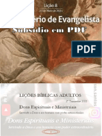 Lição 08 - O Ministério de Evangelista - 2º Trimestre 2021