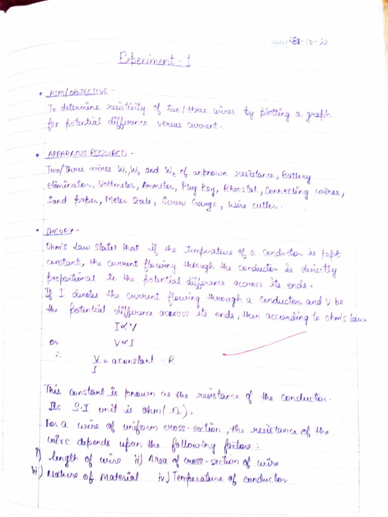Nidhi's Physics Lab Manual Work PDF