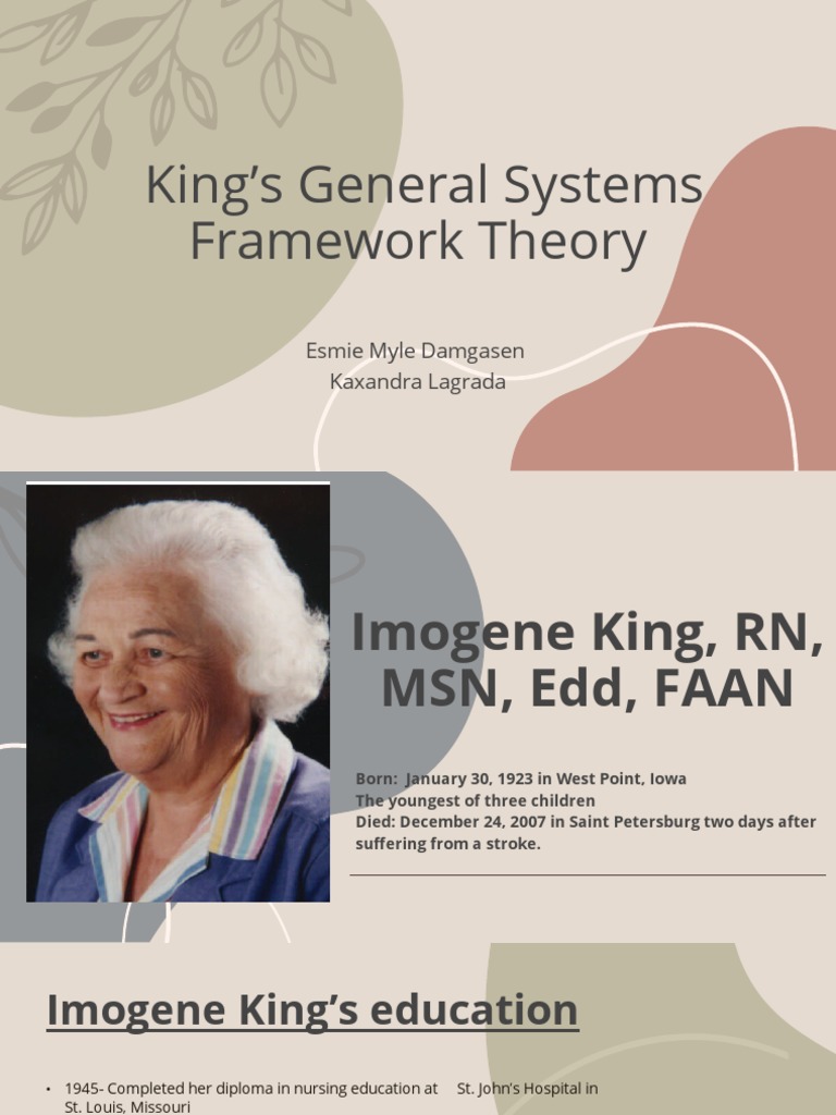 King's General Systems Framework in Nursing | PDF | Nursing | Theory