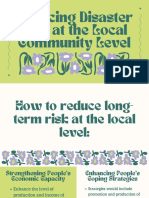 Reducing Disaster Risk at The Local Community Level (GROUP 3)