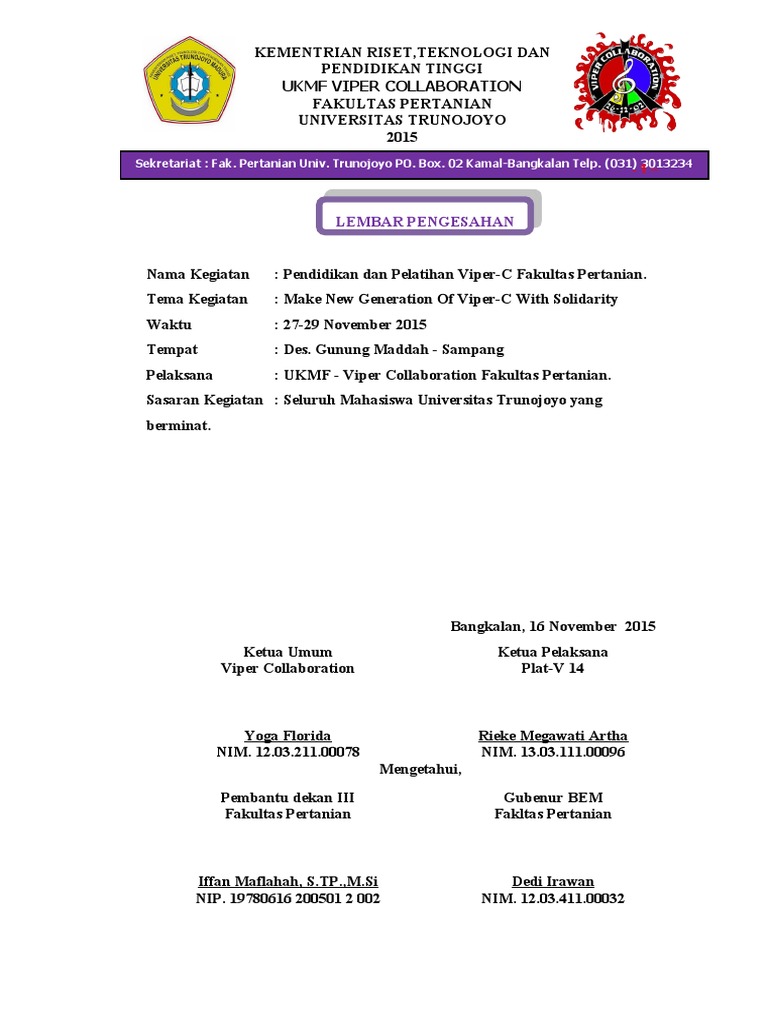Proposal Plat V-14 | PDF