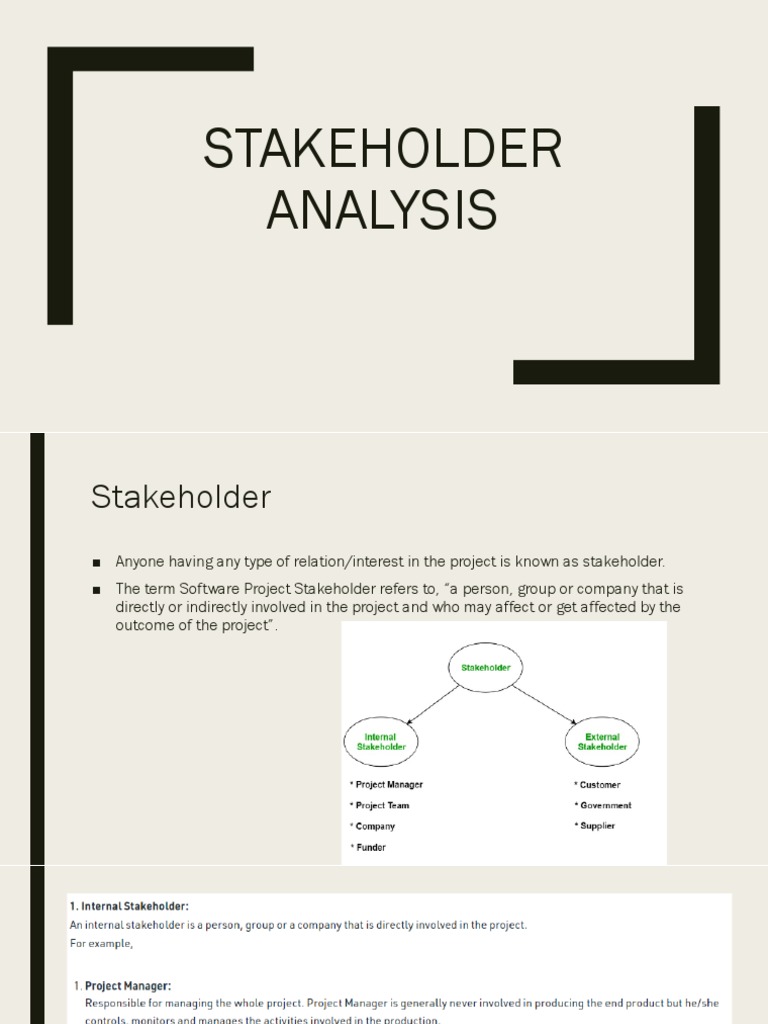 L5 Stakeholder Analysis PDF | PDF | Stakeholder (Corporate) | World ...