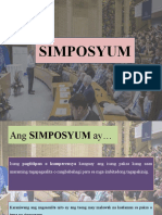 Simposyum at Kumperensya