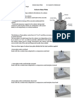 Column Base Plate: There Are Three Type of Column Base Plate Divided Inti The Load Condition Applied