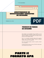 Cuestionario de Investigación: Formatos de Citación: Sr. Fernández