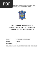 Download THE LATEST OPEN SOURCE SOFTWARE AVAILABLE AND THE LATEST DEVELOPMENT IN ICT by Wajihah Mohd Sadli SN61363411 doc pdf