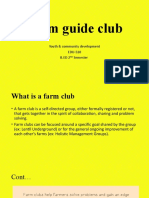 Farm Guide Club: Youth & Community Development EDU-510 B.ED 2 Semester