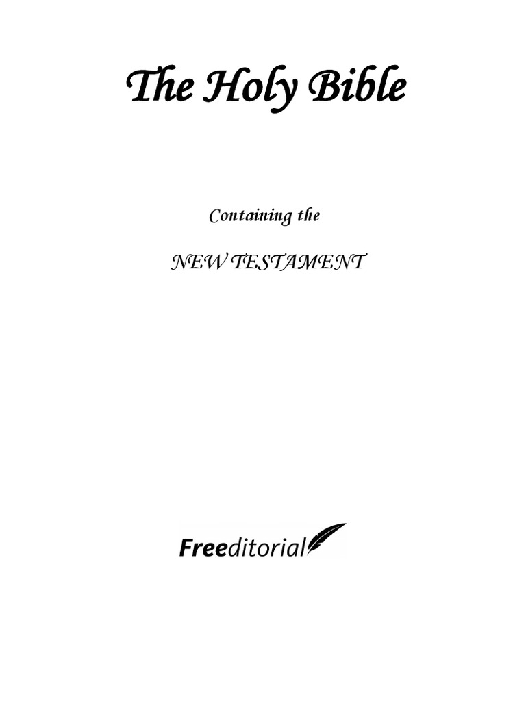 New Testament Download Printable
