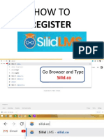 How To Register and Log in To SilidLMS For Students