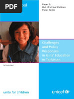 Out-Of-School Girls: Challenges and Policy Responses in Girls' Education in Tajikistan