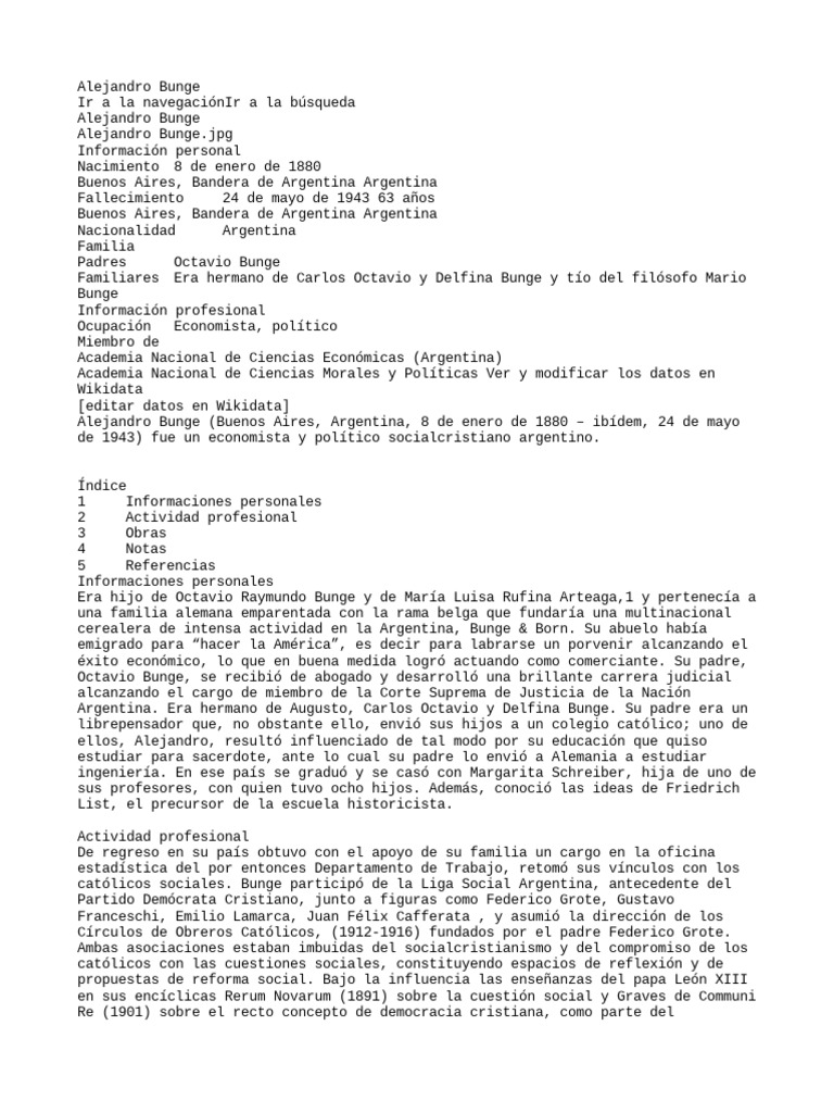 Alejandro Bunge PDF Proteccionismo Estado (política)