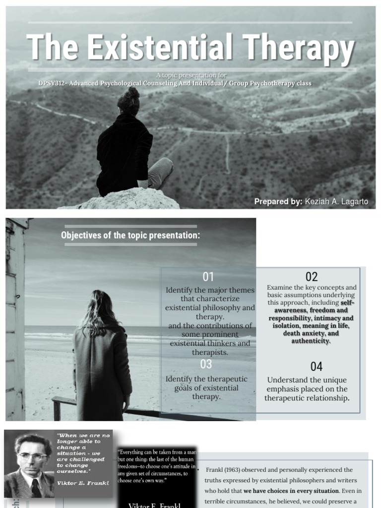 The fundamentals of existential therapy an overview of its key