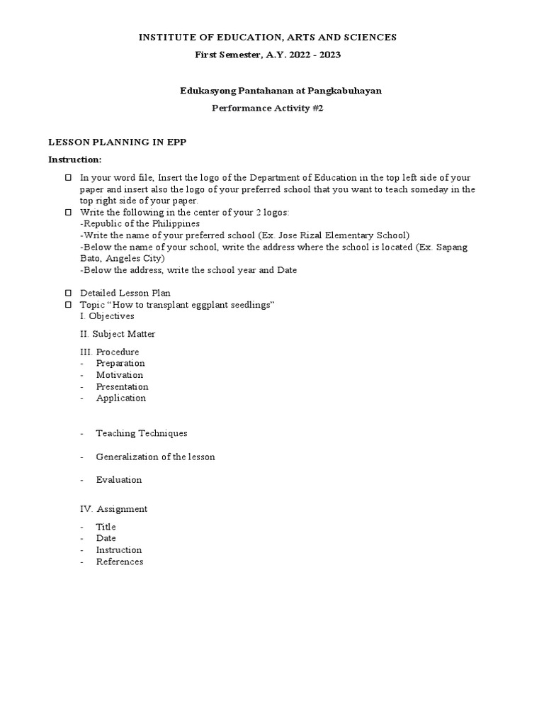 EPP Performance Activity 2 | PDF | Electrical Connector | Manufactured ...