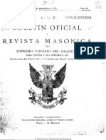 Boletín Oficial y Revista Masónica Del Supremo Consejo Del Grado 33 para España y Sus Dependencias. 1932-09