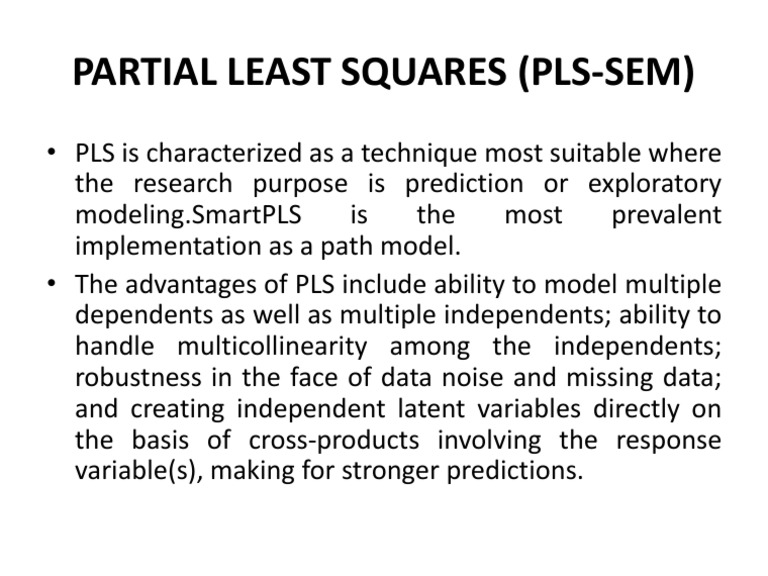 PLS-SEM: A Predictive Modeling Tool | PDF | Technology & Engineering
