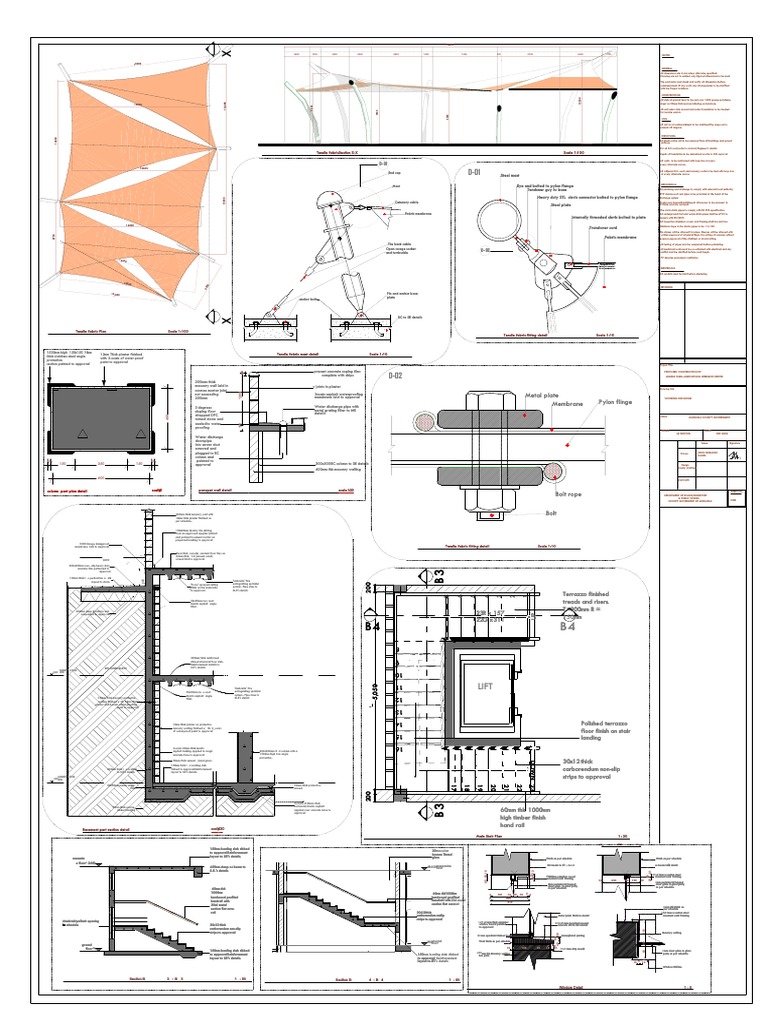 Tensile Fabric Details 3 PDF Pipe (Fluid Conveyance) Plumbing