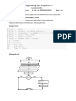 2nd Year 2nd Assignment 1st Question in Python Programming