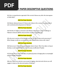 Mod Descriptive Test Past Papers