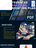 Integrated Marketing Communication Plan