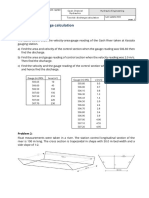 Exercise (1) Discharge Calculation - 2022