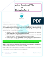 Previous Year Questions - Motivation Part 1 2 Lyst4394