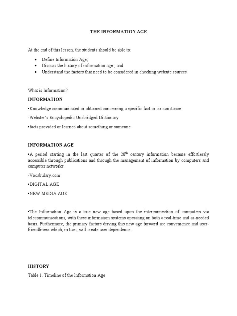 Understanding the Information Age | PDF | Personal Computers | Desktop ...